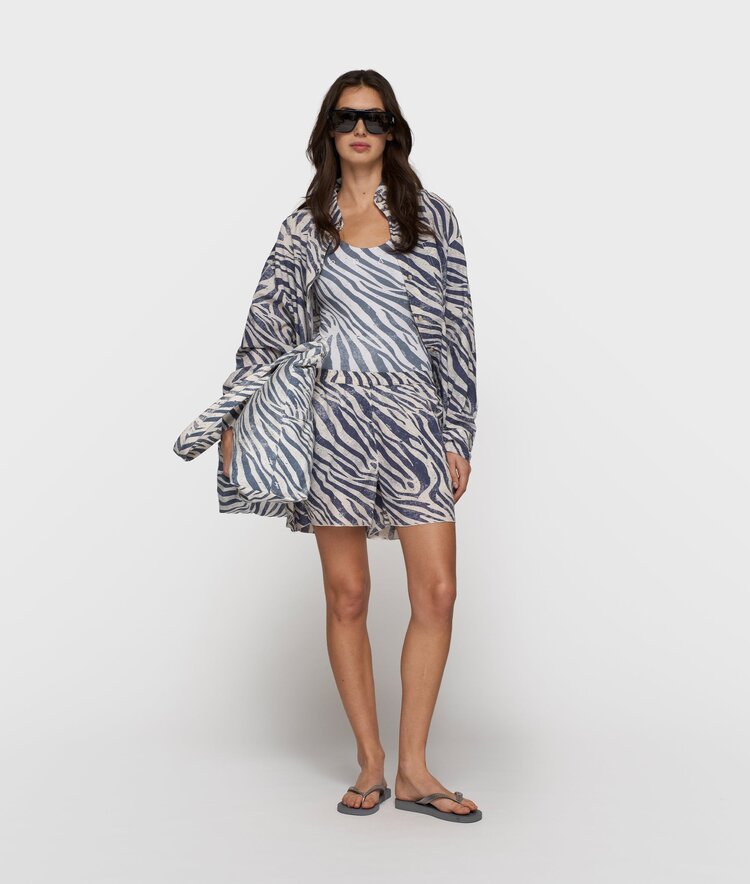 10DAYS Blouse zebra voile light vanilla 10Days