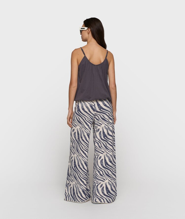 10DAYS Wide jogger zebra light vanilla 10Days