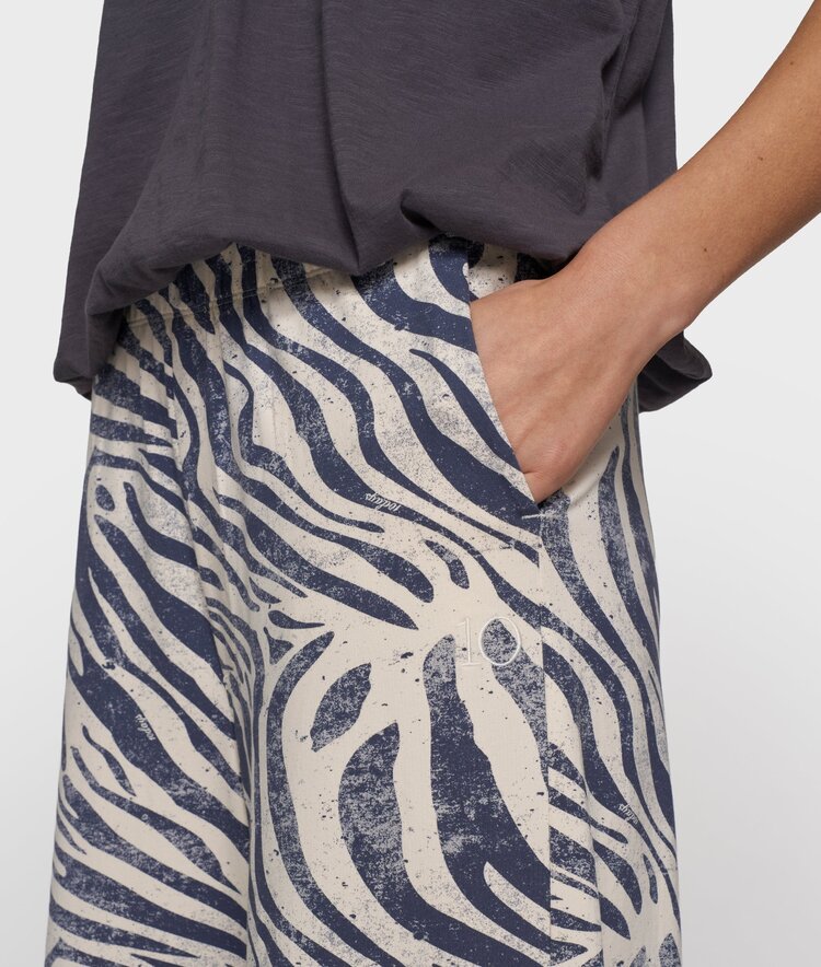 10DAYS Wide jogger zebra light vanilla 10Days
