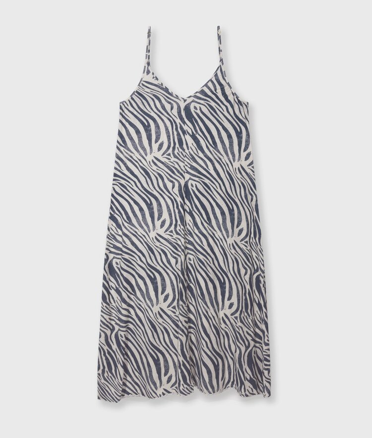 10DAYS Strappy dress zebra light vanilla 10Days