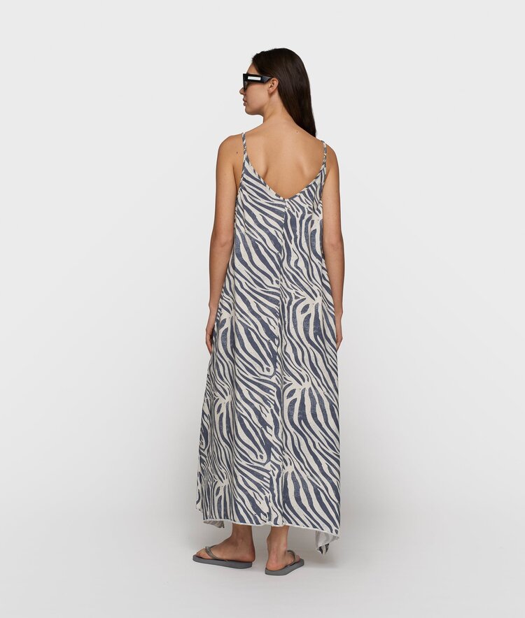 10DAYS Strappy dress zebra light vanilla 10Days