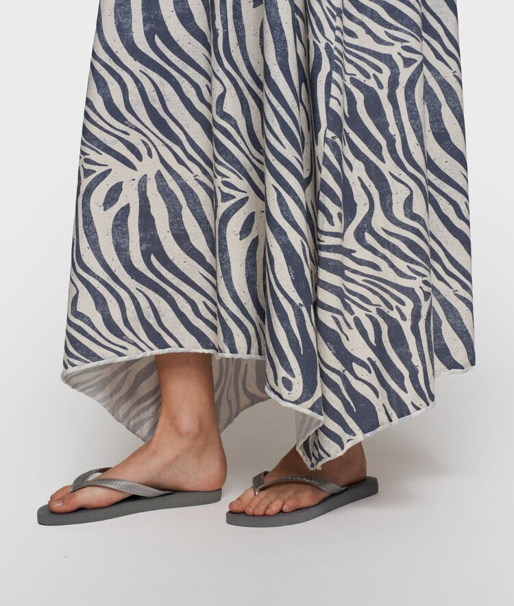 10DAYS Strappy dress zebra light vanilla 10Days