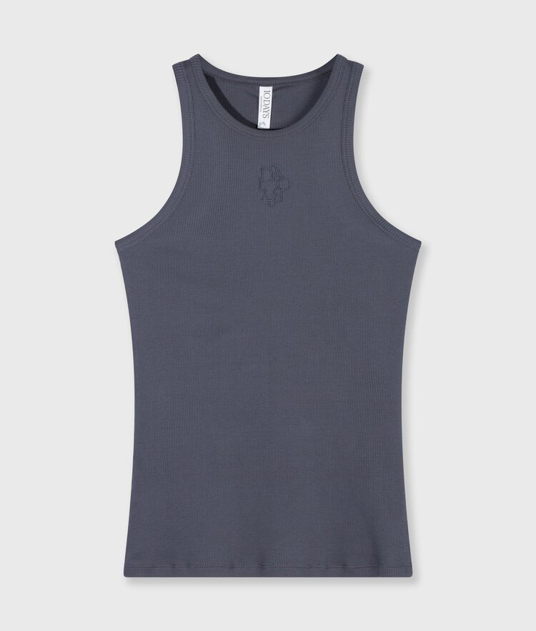 10DAYS Tank top rib steel blue 10Days