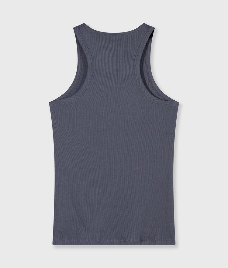 10DAYS Tank top rib steel blue 10Days