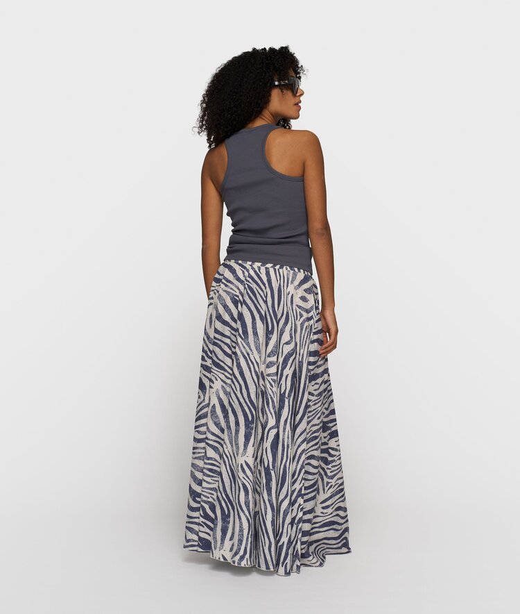 10DAYS Tank top rib steel blue 10Days