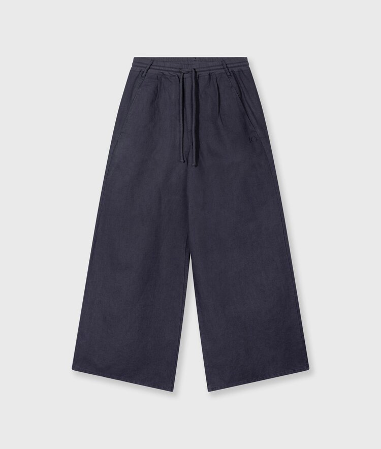 10DAYS Cotton linen pants steel blue 10Days