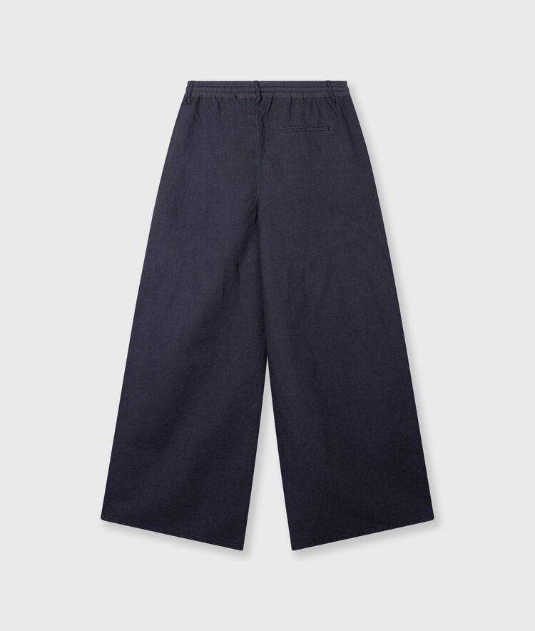 10DAYS Cotton linen pants steel blue 10Days
