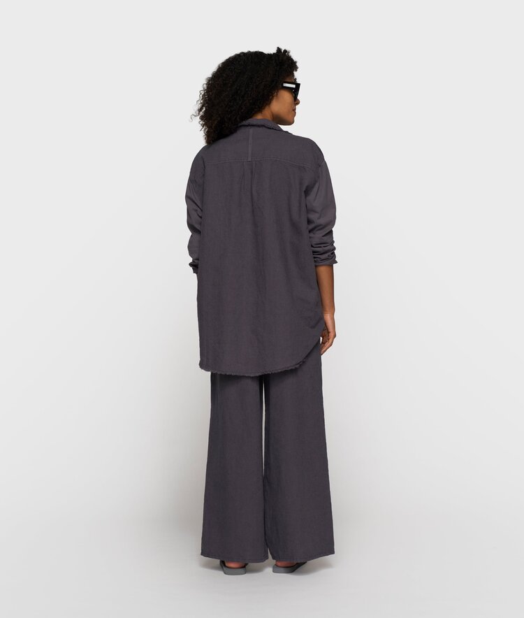 10DAYS Cotton linen pants steel blue 10Days