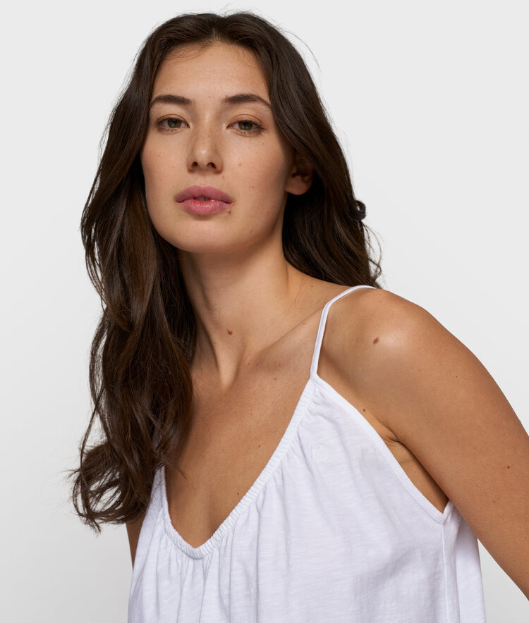 10DAYS Top gathered neck white 10Days