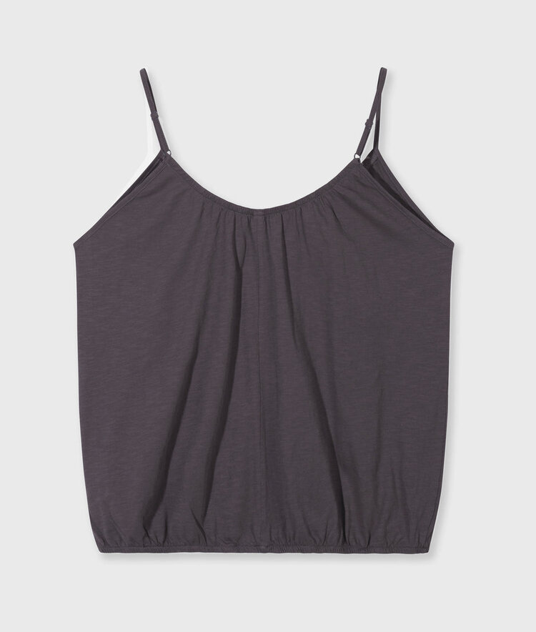 10DAYS Top gathered neck steel blue 10Days