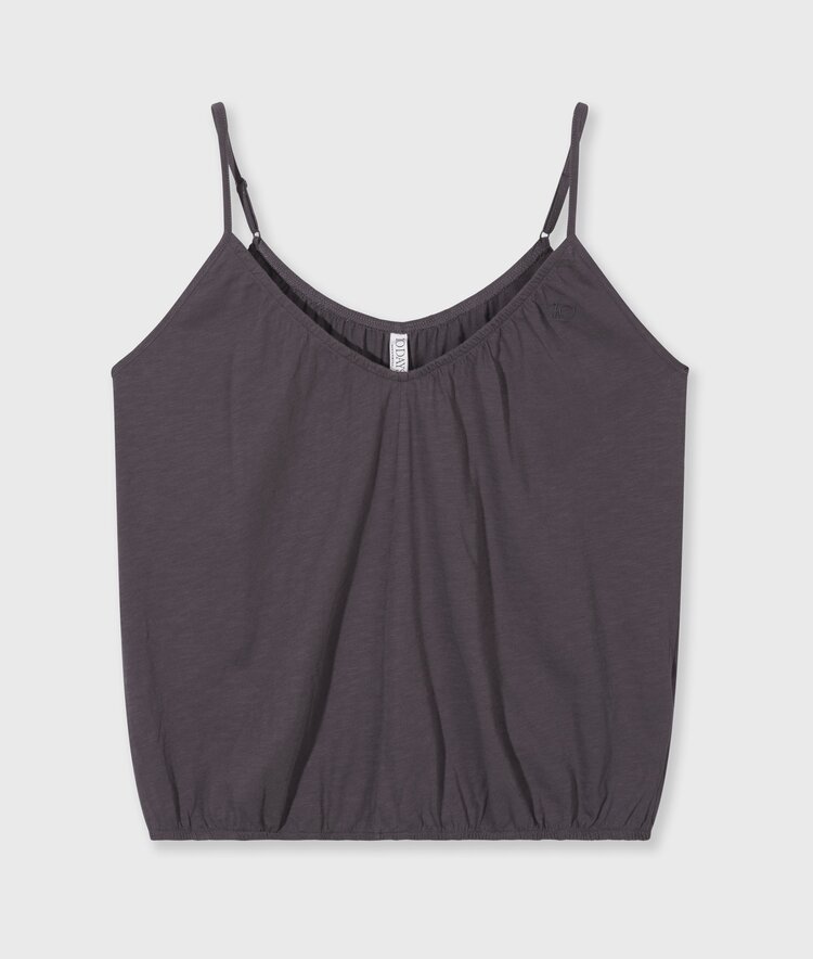 10DAYS Top gathered neck steel blue 10Days