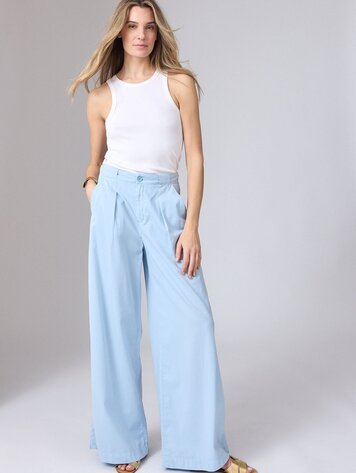 Corel Amsterdam Ella pants wide jeans soft sky blue