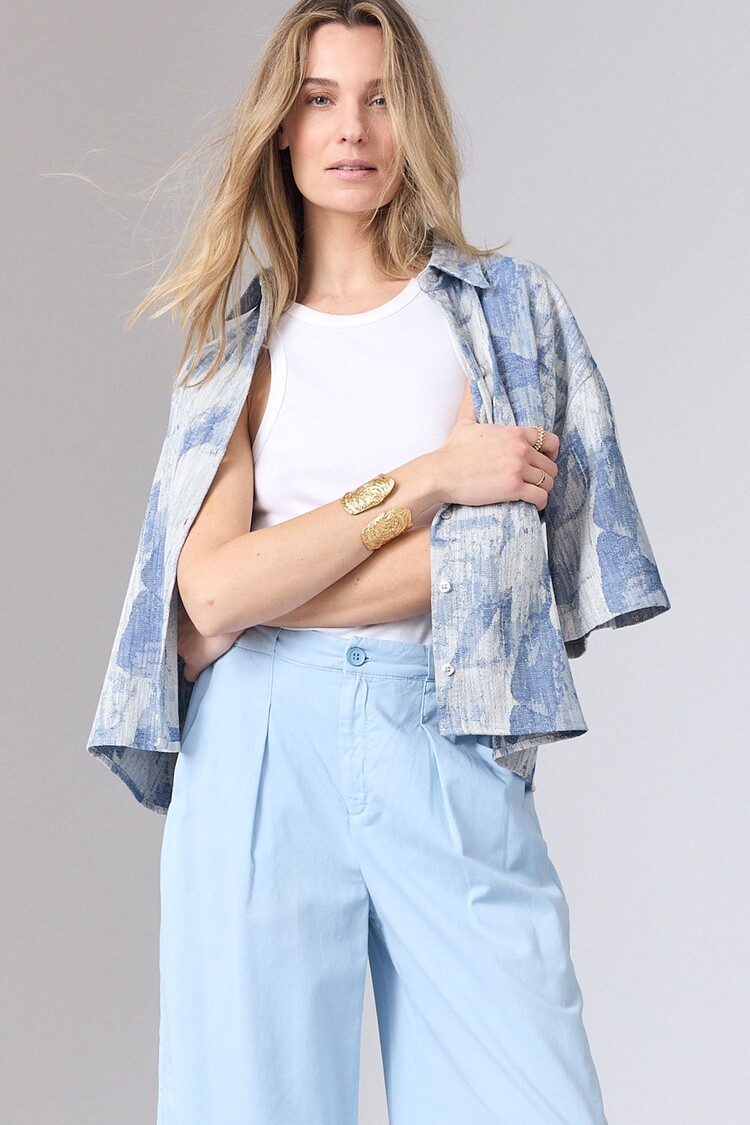 Corel Amsterdam Ella pants wide jeans soft sky blue Corel