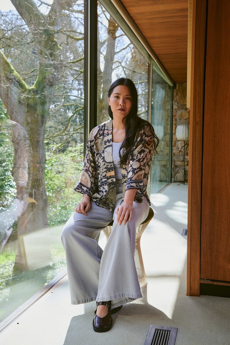 One Hundred Stars Kimono Susani Charcoal One Hundred Stars