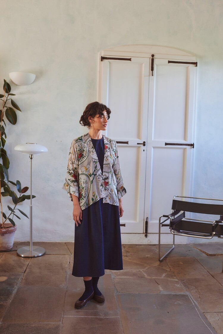 One Hundred Stars Kimono Magnolia Plates Putty One Hundred Stars