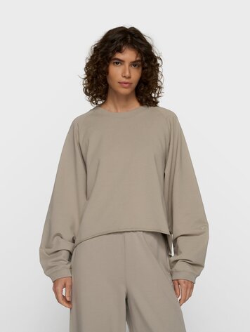 10DAYS Silent chique raglan sweater fog