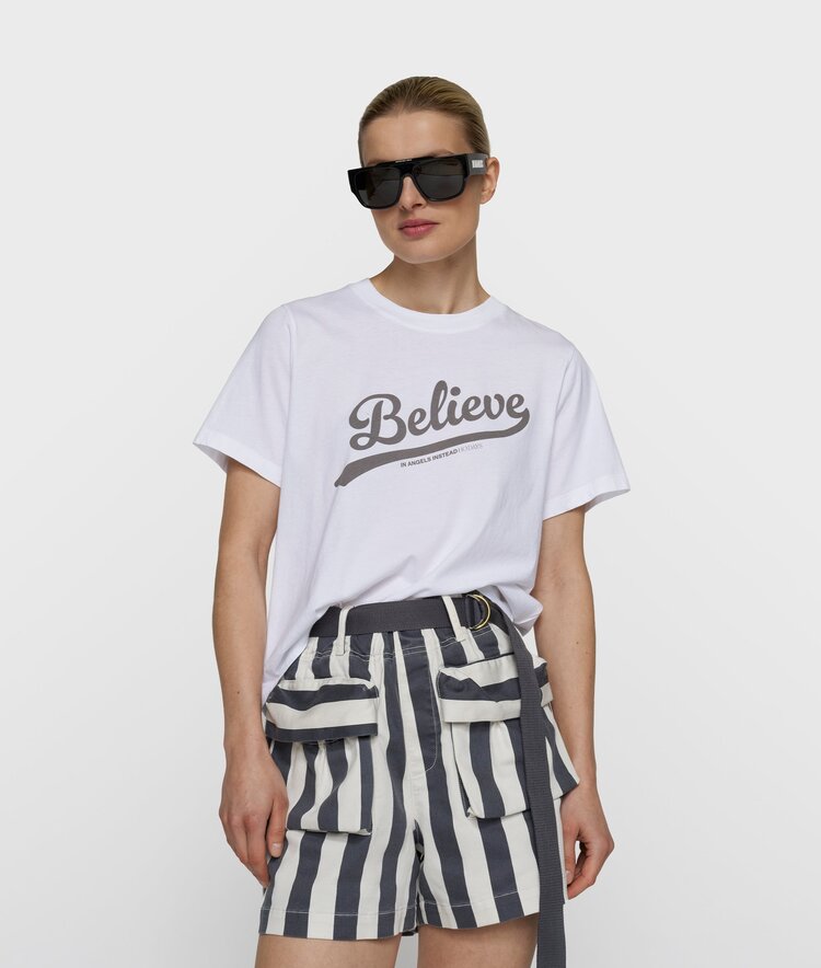 10DAYS Petite tee believe white 10Days