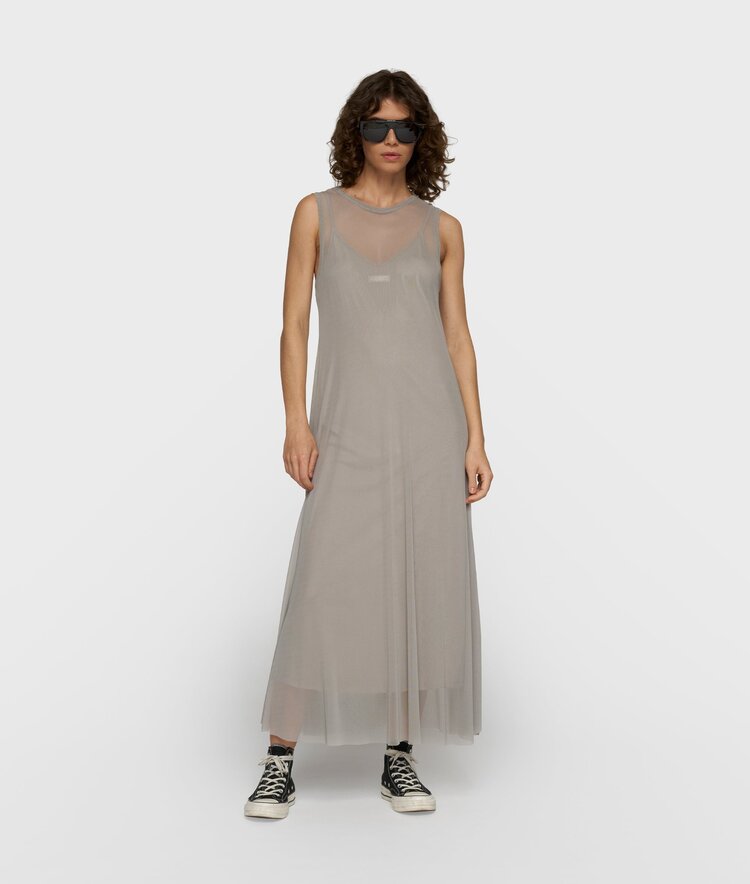 10DAYS Mesh dress fog 10Days