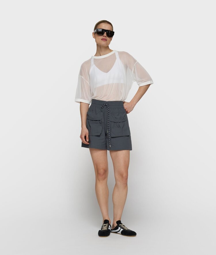 10DAYS Mesh tee ecru 10Days