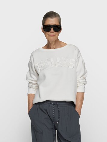 10DAYS Petite statement sweater ecru