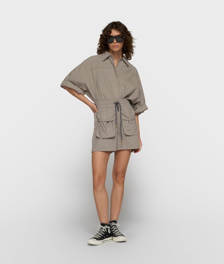 10DAYS Wide crinkle jacket fog 10Days