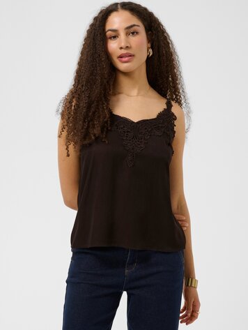 Cream Anna top java