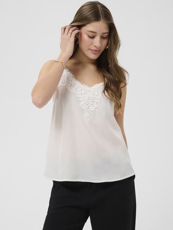 Cream Anna top snow white