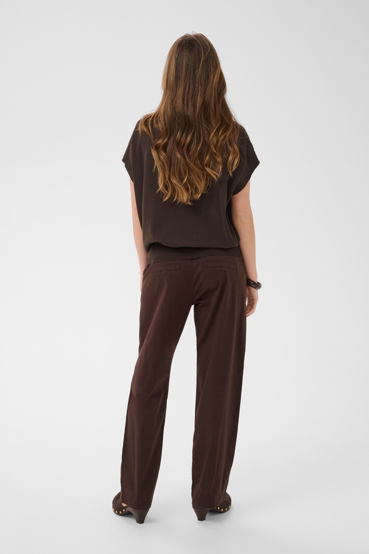 Cream CRDela knit slipover java Cream