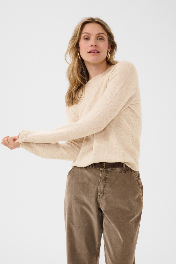 Cream CRMela pullover oat melange Cream