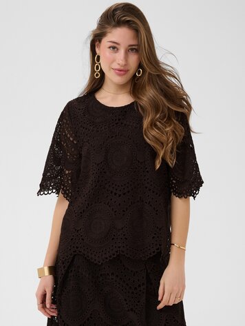 Cream Baja blouse java