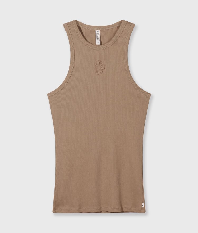10DAYS Tank top rib light fudge 10Days