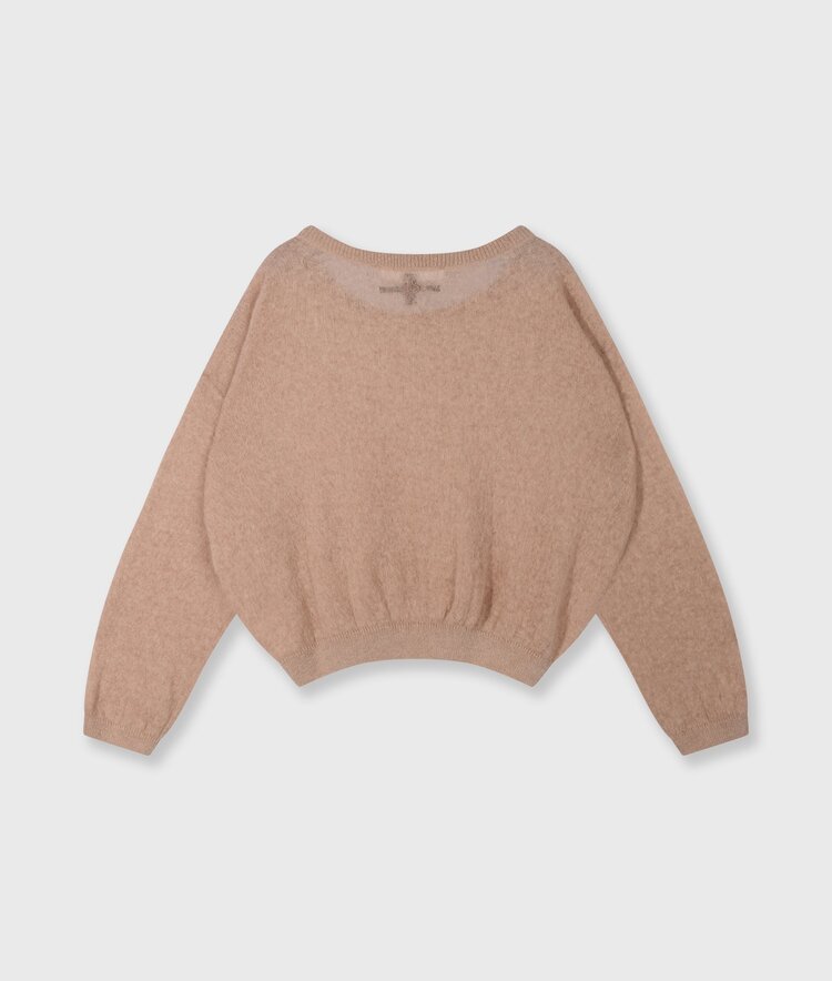 10DAYS Thin knit sweater light fudge 10Days