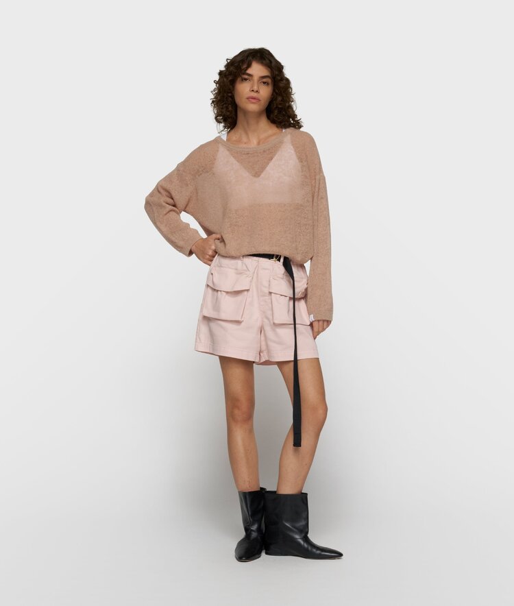 10DAYS Thin knit sweater light fudge 10Days