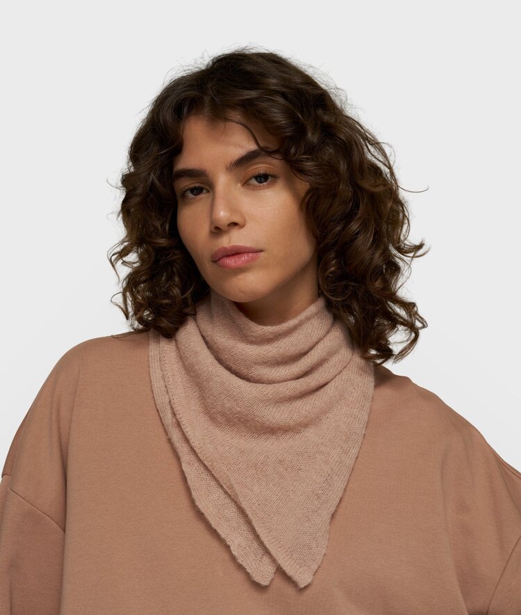 10DAYS Bandana knit scarf light fudge 10Days