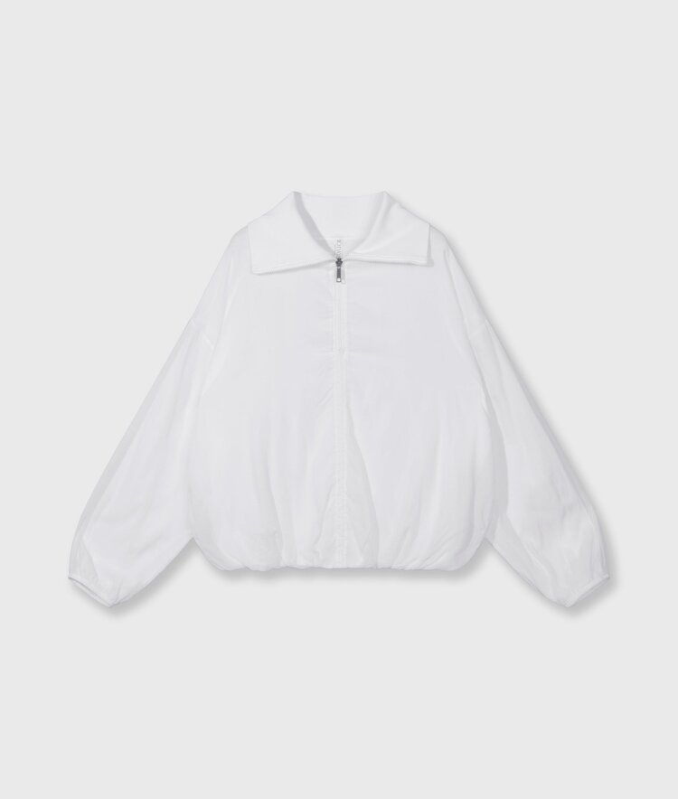 10DAYS Half zip balloon top white 10Days