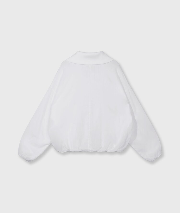 10DAYS Half zip balloon top white 10Days