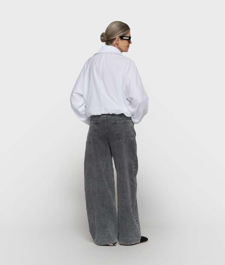 10DAYS Half zip balloon top white 10Days