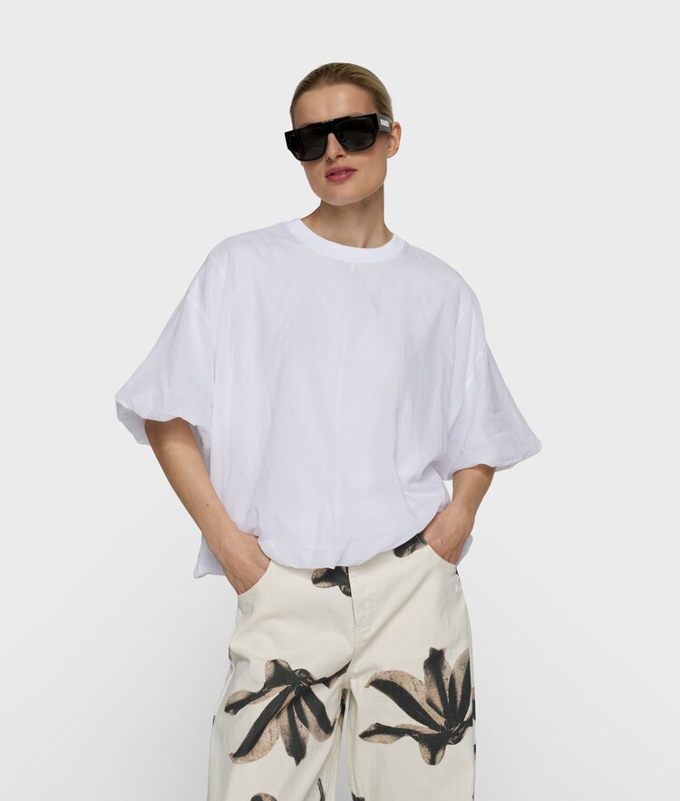 10DAYS Balloon blouse white 10Days