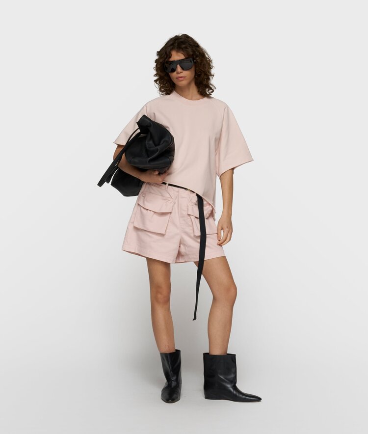 10DAYS Short sleeve LA sweater powder 10Days