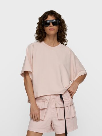 10DAYS Short sleeve LA sweater powder