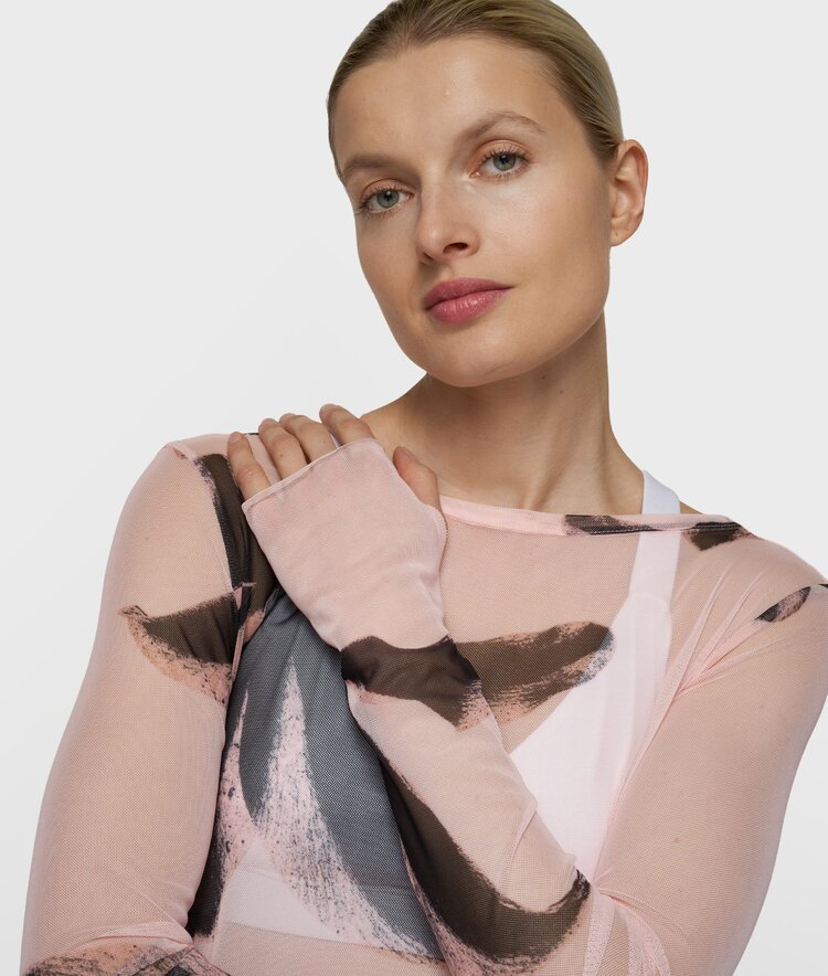 10DAYS Mesh long sleeve powder 10Days