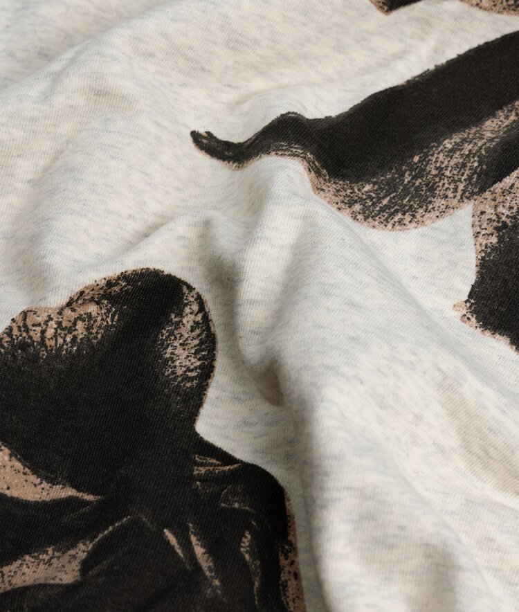 10DAYS Sweater flower soft white melee 10Days