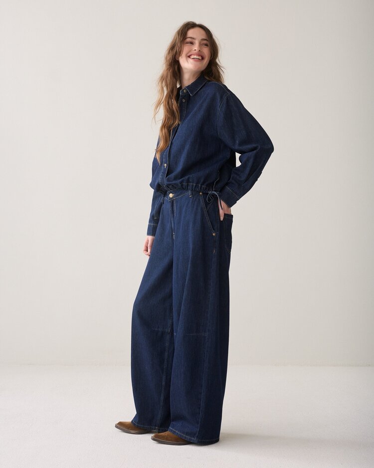 Summum Woman Balloon shape leg pant night blue denim Summum Woman