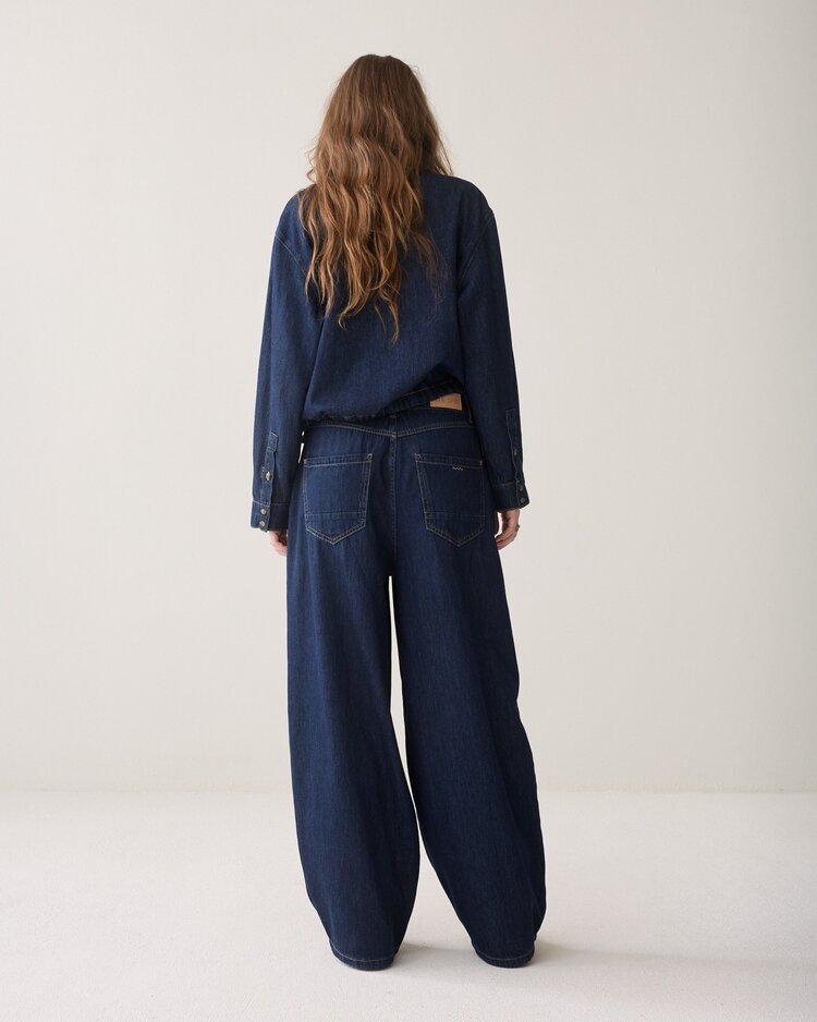 Summum Woman Balloon shape leg pant night blue denim Summum Woman