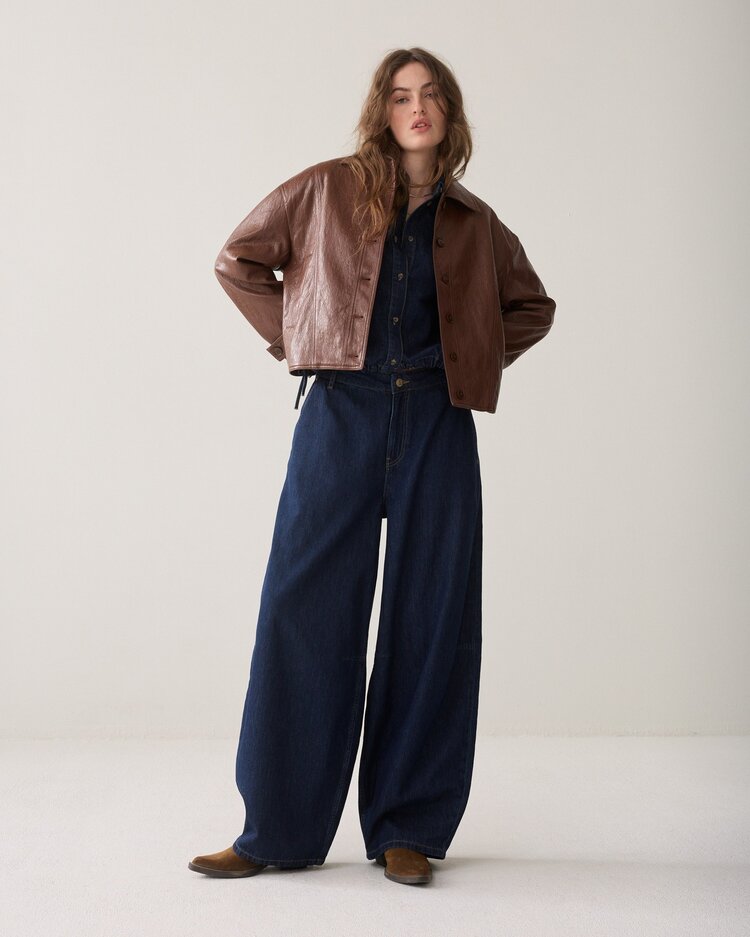 Summum Woman Balloon shape leg pant night blue denim Summum Woman