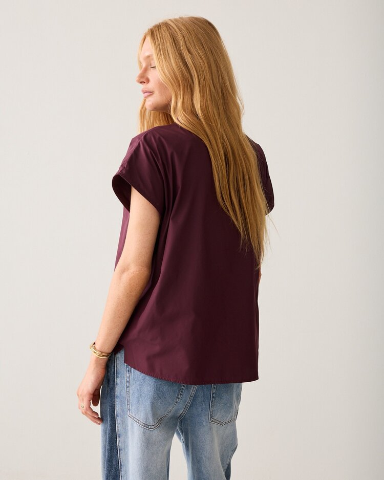 Summum Woman Top taft light dark burgundy Summum Woman