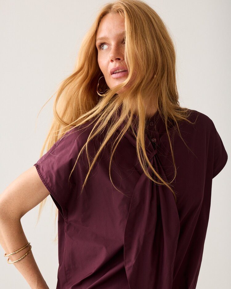 Summum Woman Top taft light dark burgundy Summum Woman