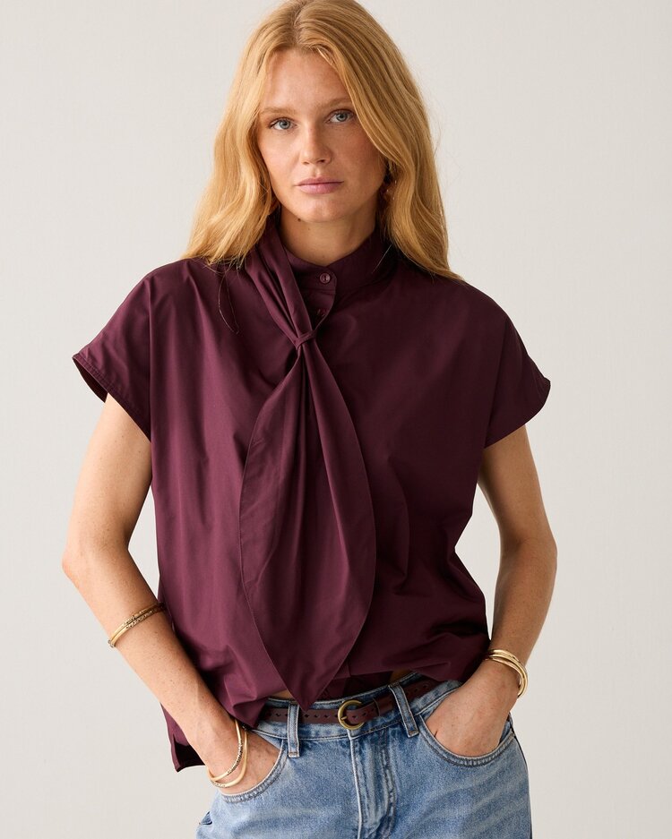 Summum Woman Top taft light dark burgundy Summum Woman