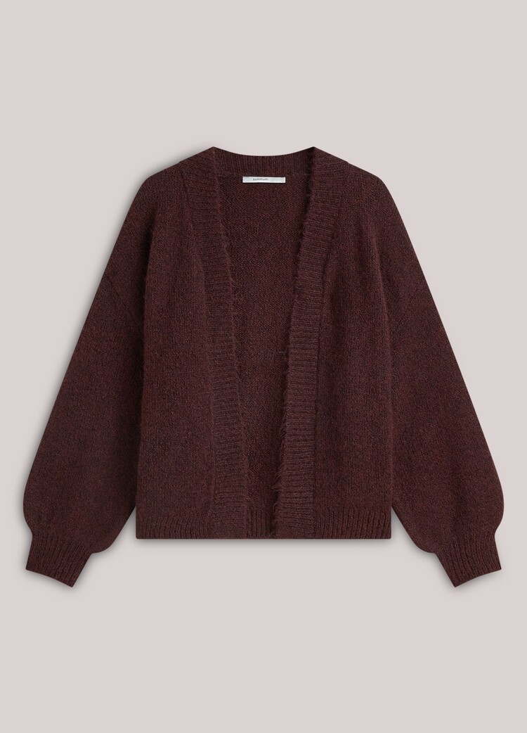 Summum Woman Puff sleeve cardigan dark burgundy Summum Woman