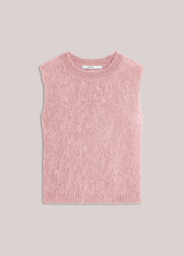 Summum Woman Spencer kid mohair knit faded pink Summum Woman